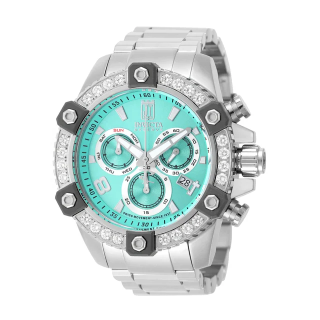 Invicta Diamond Swiss Ronda Z60 Caliber Watch - 50mm, Steel (51289) kol saati