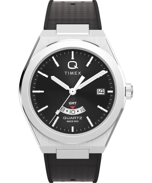 Timex Continental GMT 39mm Synthetic Rubber Watch TW2Y24900 kol saati