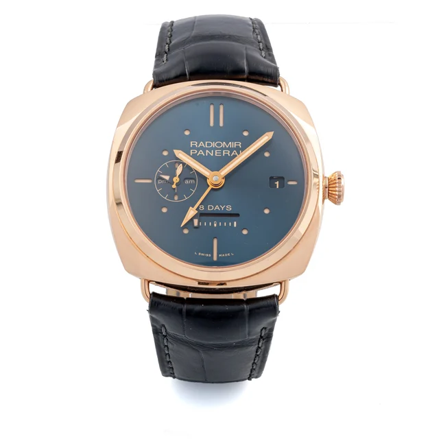 Panerai Radiomir 8 Days Gmt Oro Rosso PAM00538 kol saati