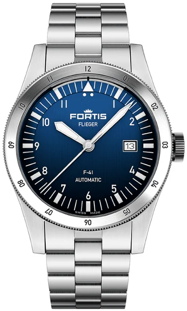 Fortis Flieger FS018 - Steel kol saati