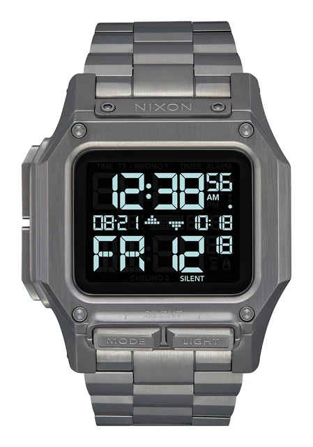 Nixon US Regulus Stainless Steel - Gunmetal A1268-131-00 kol saati