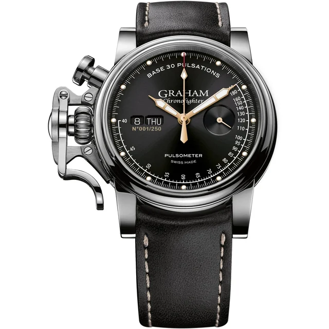 Graham Chronofighter Vintage Pulsometer Black Limited Edition 2CVCS.B20A kol saati