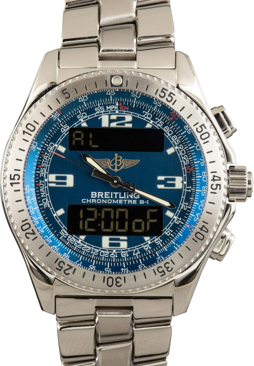 Breitling Blue Digital Dial A7836215/C554 kol saati