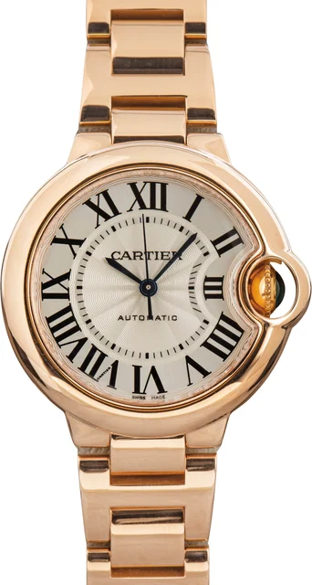 Cartier Ballon Bleu W6920068 18k Rose Gold kol saati
