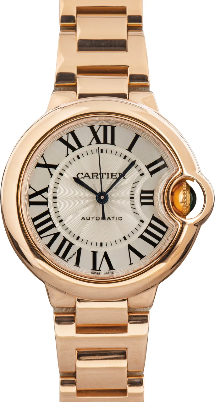 Cartier Ballon Bleu W6920068 18k Rose Gold kol saati