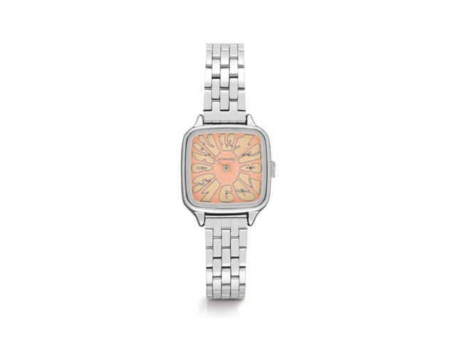 Komono Kate Estate Flower Silver Blush KOM-W4217 kol saati