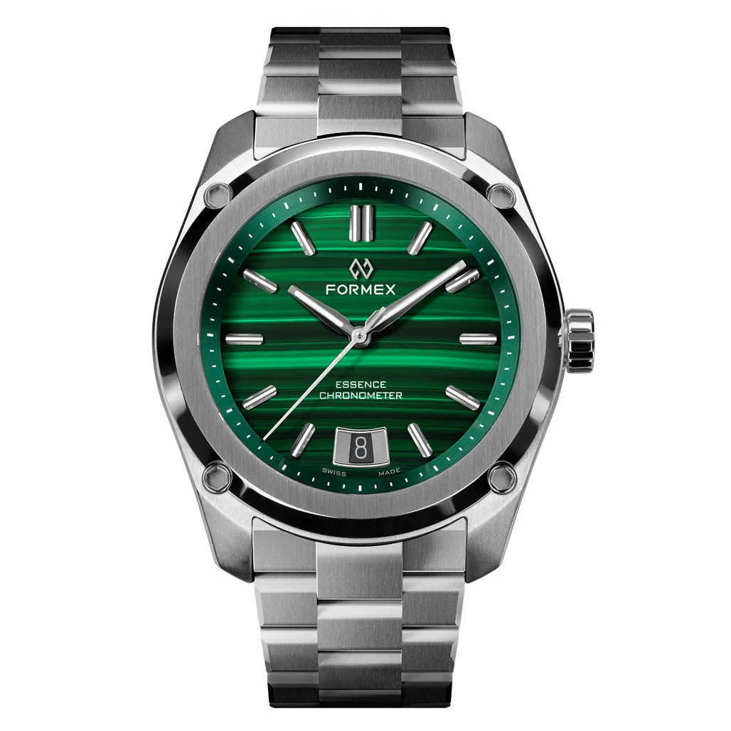 Formex Essence ThirtyNine Swiss Automatic Chronometer with Green Malachite Dial #0333-1-6690-100 45 mm kol saati