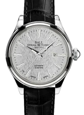Ball Watch Co. Trainmaster Eternity Silver - Leather - Ref. NL2080D-LJ-SL NL2080D-LJ-SL/BA
