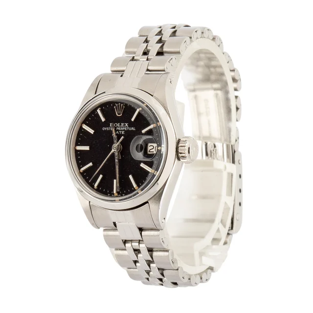 Rolex Date 6516 Black Dial kol saati