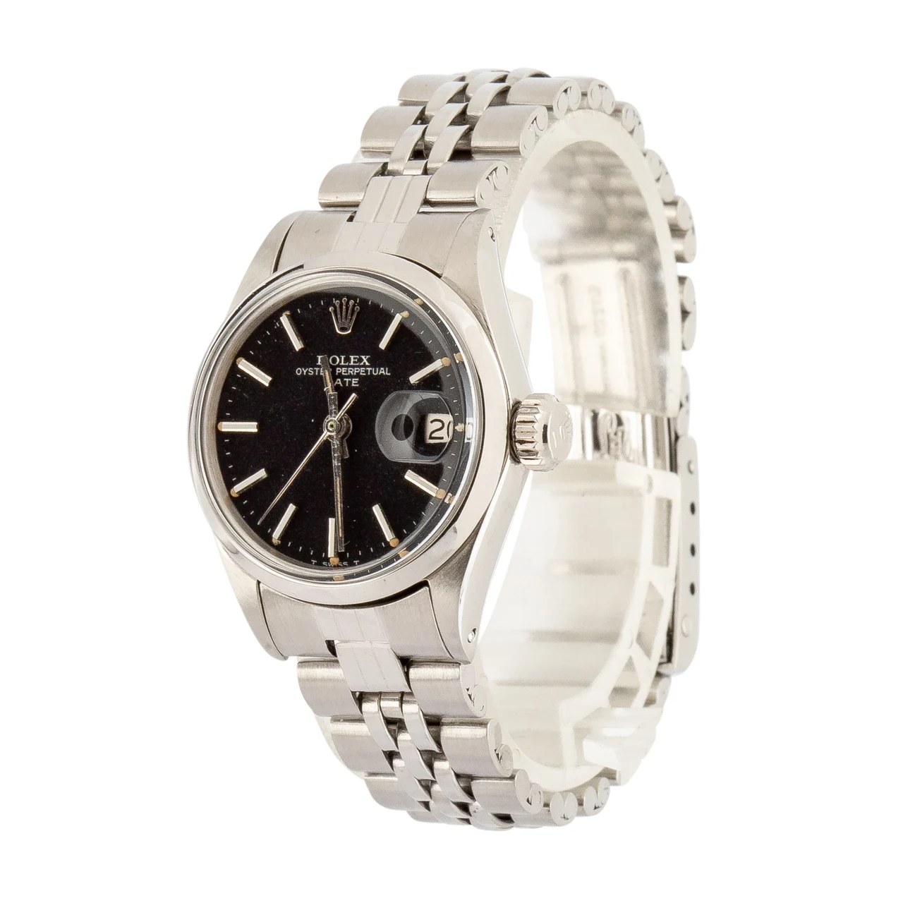 Rolex Date 6516 Black Dial 26 mm kol saati