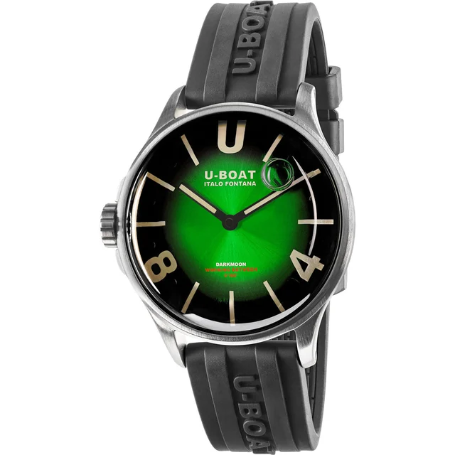 U-Boat Darkmoon 40mm Green SS Soleil 9502 kol saati