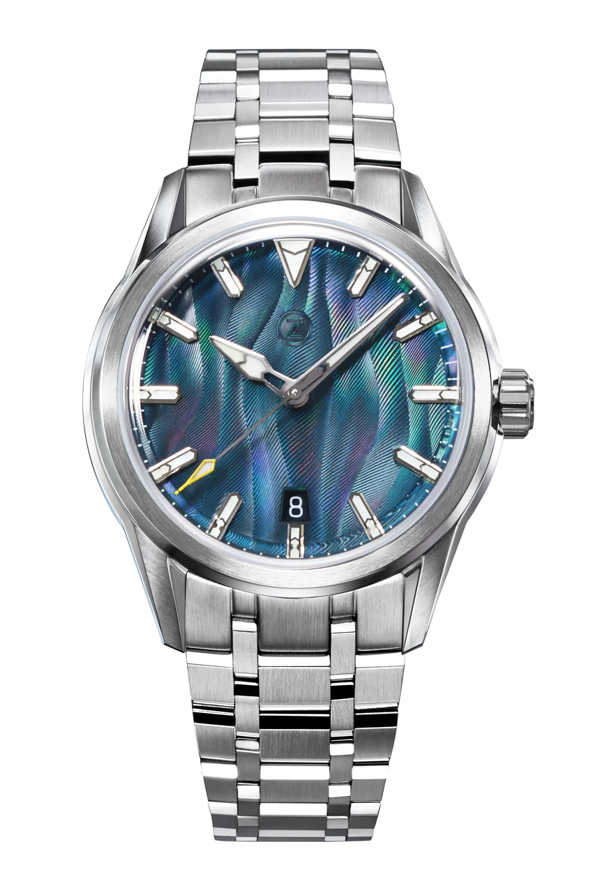 Zelos Helica 'Wave MOP' 39 mm kol saati