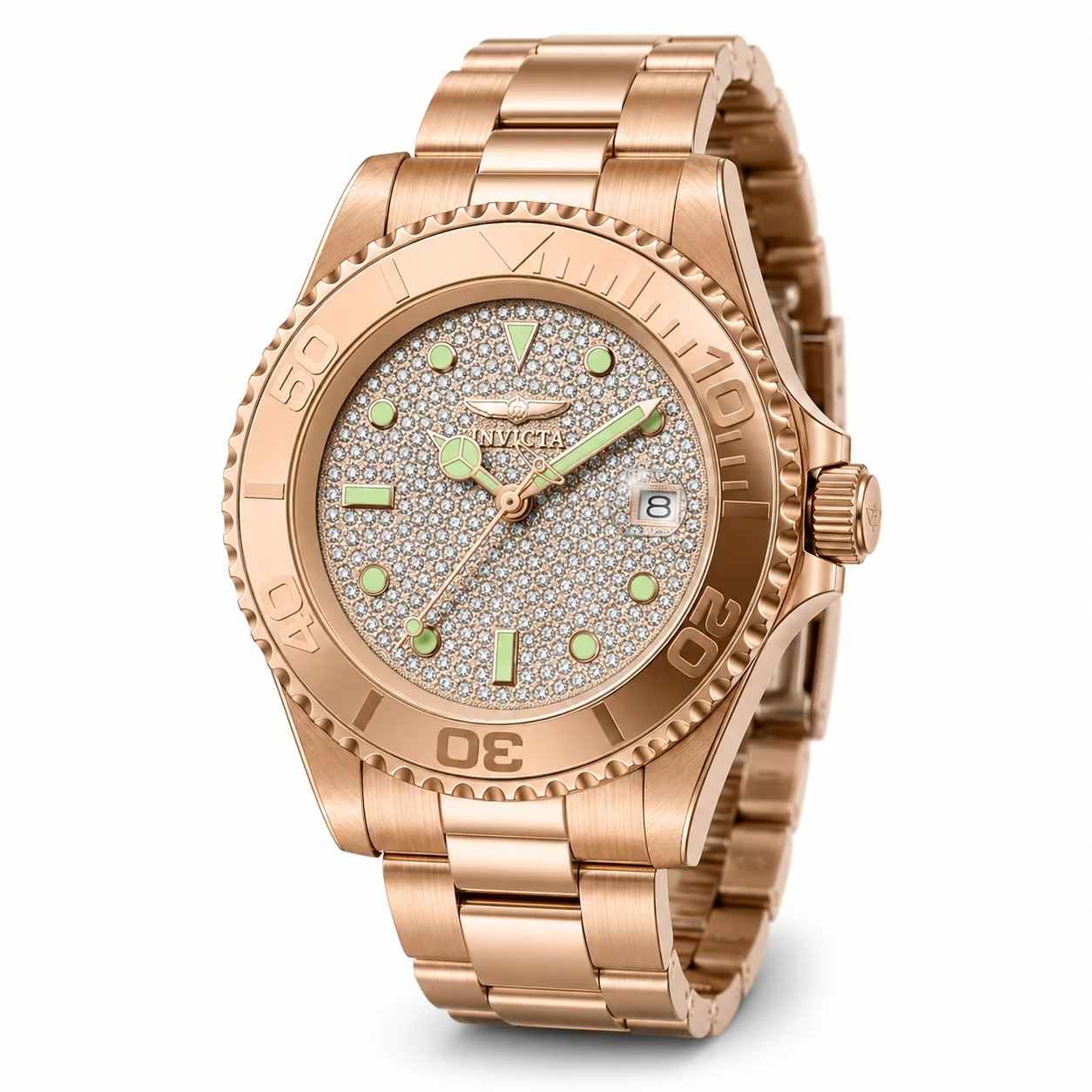 Invicta Pro Diver Isobath Watch - 40mm. Rose Gold (50289) 40 mm kol saati
