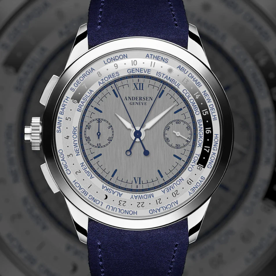 Andersen Genève Rattrapante Mondiale rattrapante-mondiale 38.8 mm kol saati