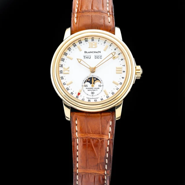 Blancpain Lemán 2763 1418 A53 Moon Phases Complete Calendar POC210009N34645 kol saati