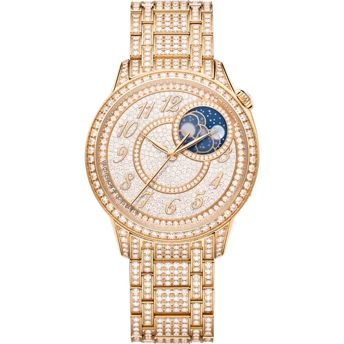 Vacheron Constantin Égérie moon phase jewellery 8016F/127R-B977 37 mm kol saati