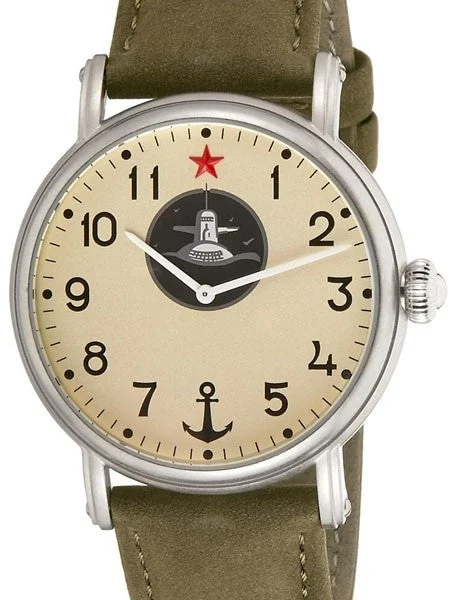 Red Star Submarine, Hand Wind Mechanical Watch with 42mm Case #6448G-C 42 mm kol saati