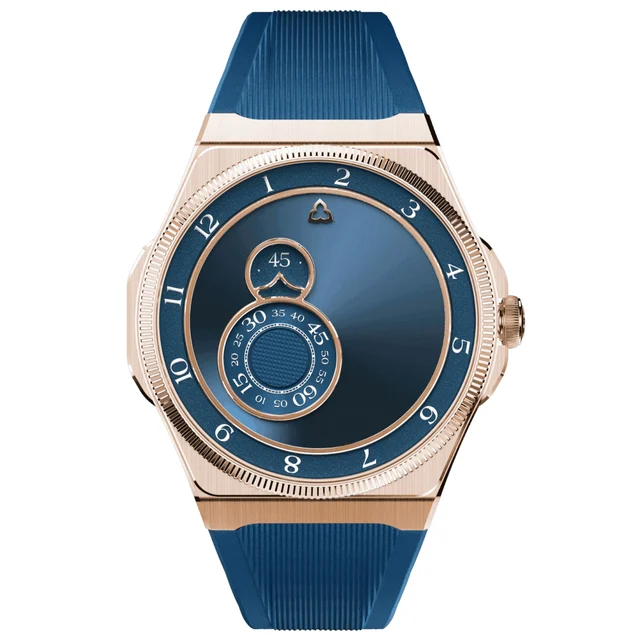 Trilobe Trente-Deux Sunray Blue Rose Gold 3203BS kol saati