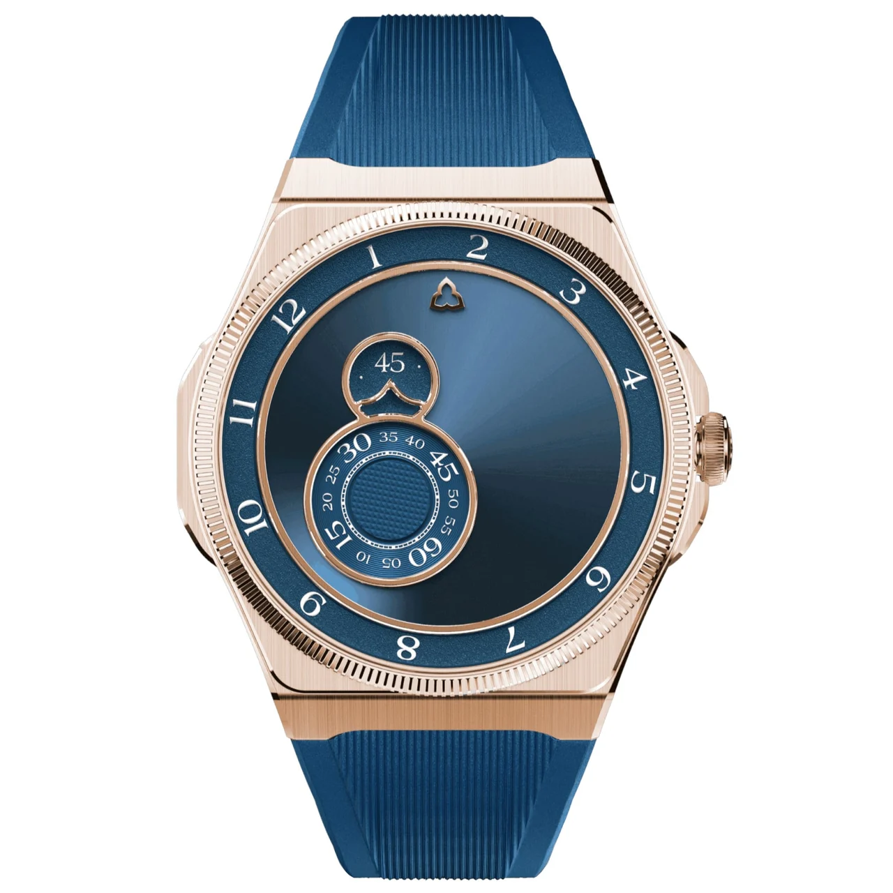 Trilobe Trente-Deux Sunray Blue Rose Gold 3203BS kol saati
