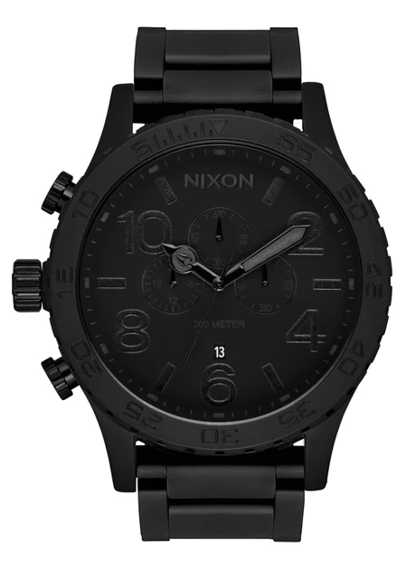 Nixon US Chrono Super Black Box Set - Super Black A1455-5331-00 kol saati