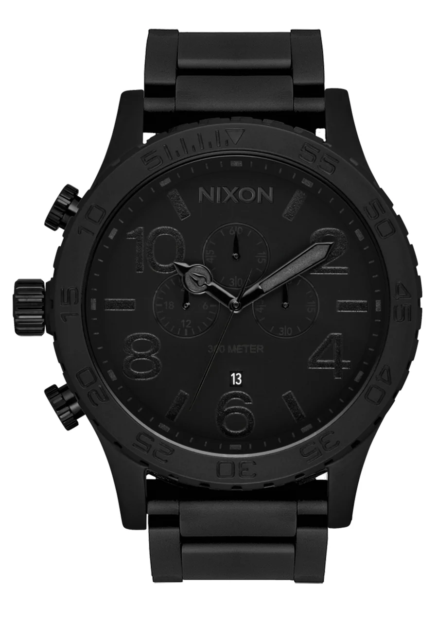 Nixon US Chrono Super Black Box Set - Super Black A1455-5331-00 kol saati