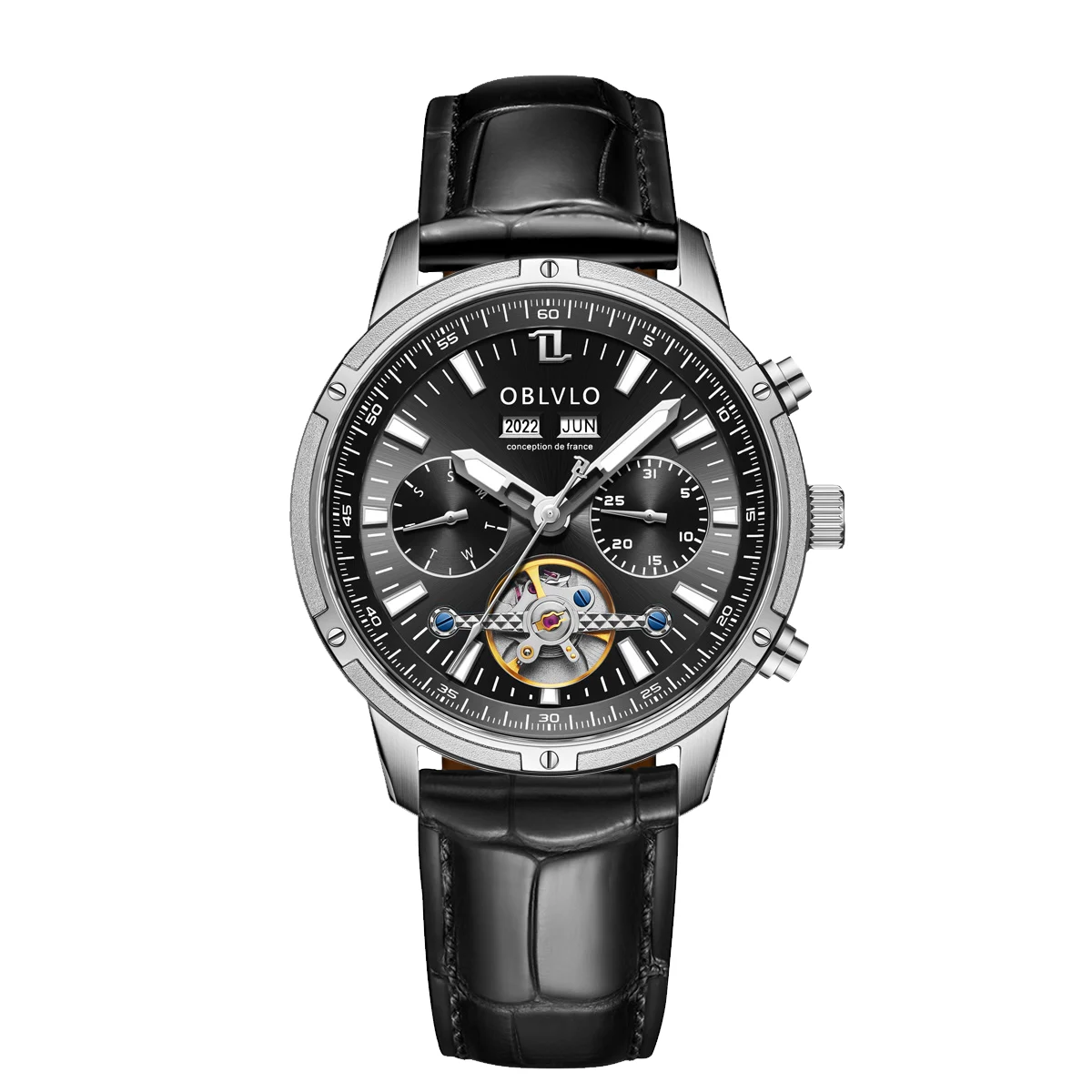 OBLVLO Series CMT-YBB-1 42 mm kol saati