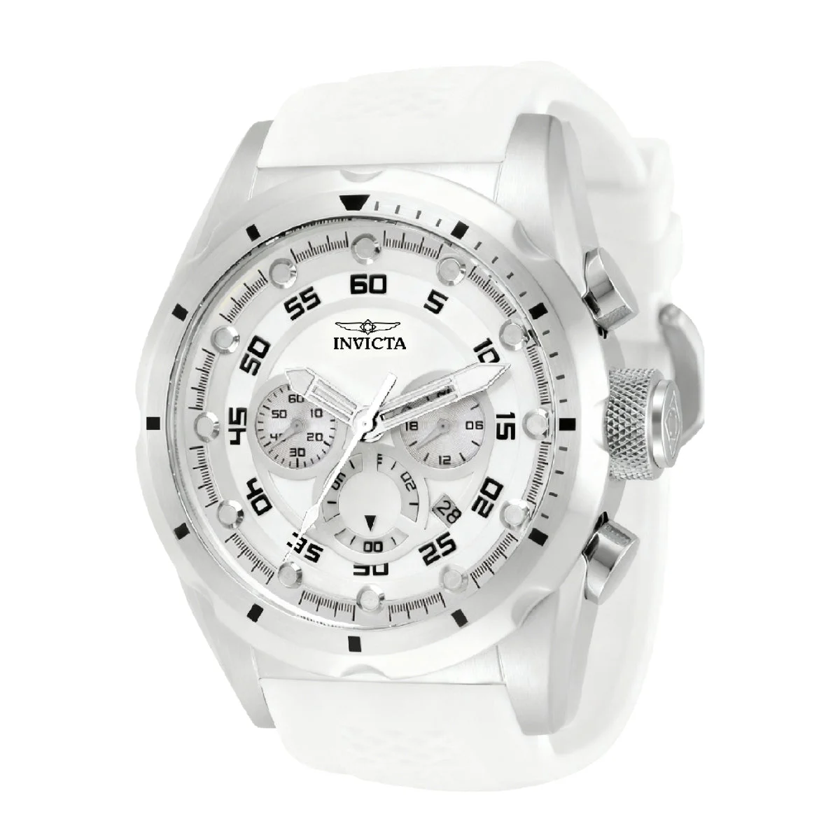 Invicta Speedway Nacrite Watch - 50mm, White (69829) 50 mm kol saati