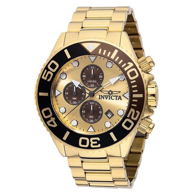 Invicta Grand Diver Sidereon Watch - 52mm. Gold (48590) kol saati
