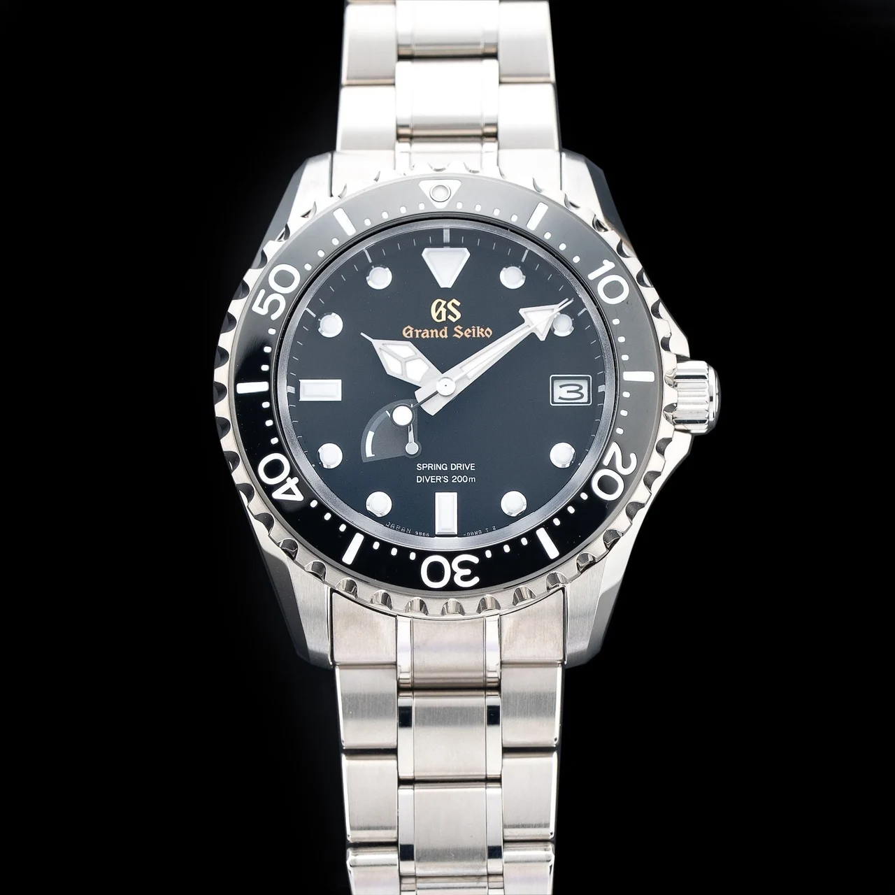 Grand Seiko Spring Drive Diver Black Dial 210009N32839 kol saati