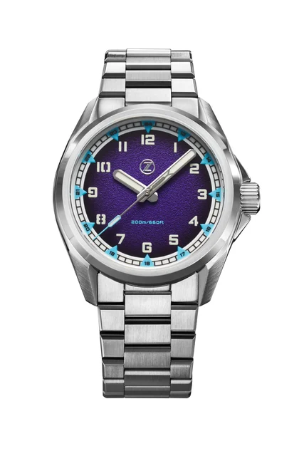 Zelos Swordfish Field 38mm SS 'Nebula' kol saati