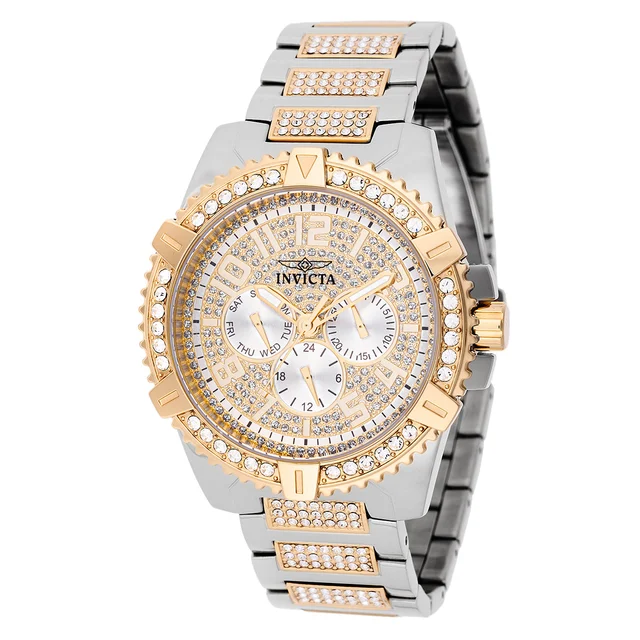 Invicta Celestial Caelestis Watch - 45mm, White, Gold, Steel (48562) kol saati