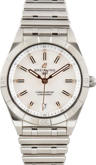 Breitling Chronomat Automatic 36 Mother of Pearl Dial A10380101A4A1 kol saati