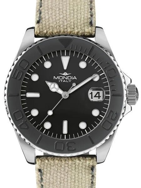 Mondia Madison Sport Quartz Watch with Black Dial #MI764SS-02BK-CF kol saati