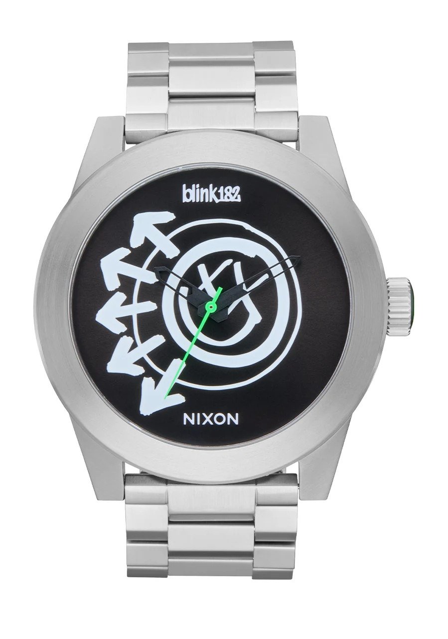 Nixon US Corporal - All Silver / Smiley A1486-5429-00 48 mm kol saati