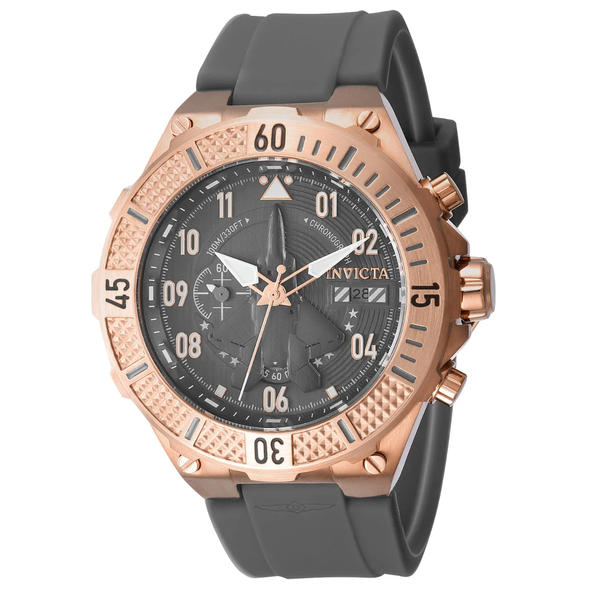 Invicta Aviator Ascend Watch - 50mm, Grey (39891) 50 mm kol saati