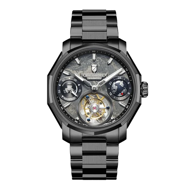Angles Waldhoff Continental Black kol saati
