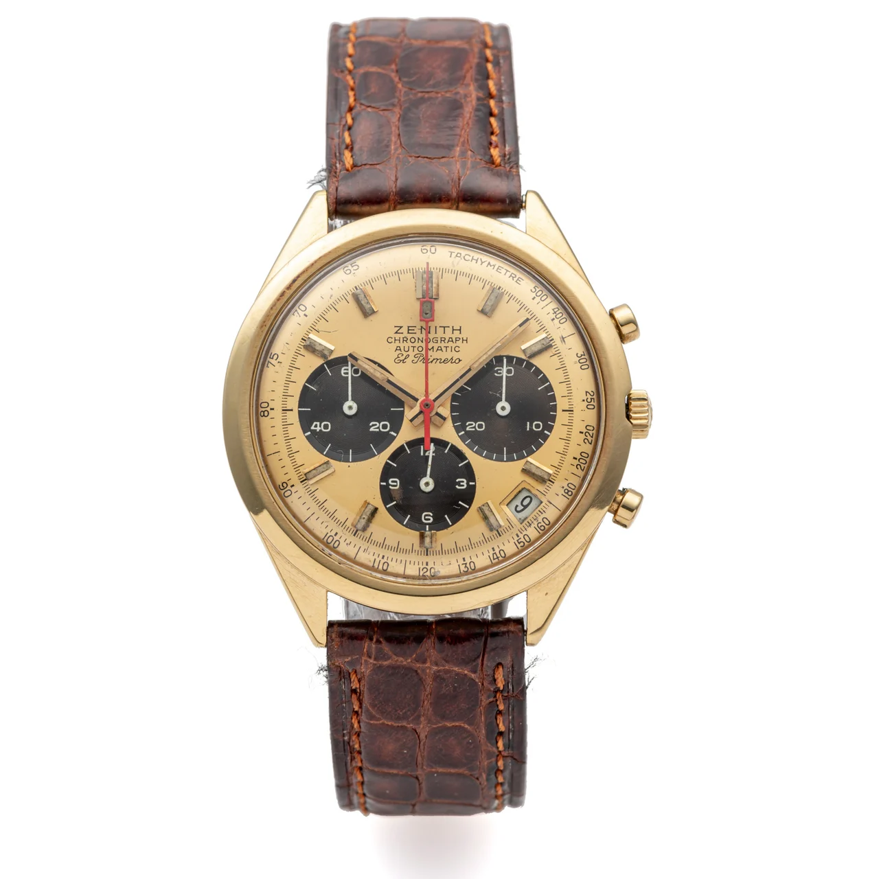 Zenith ZENITH, REF. G581, EL PRIMERO, YELLOW GOLD kol saati