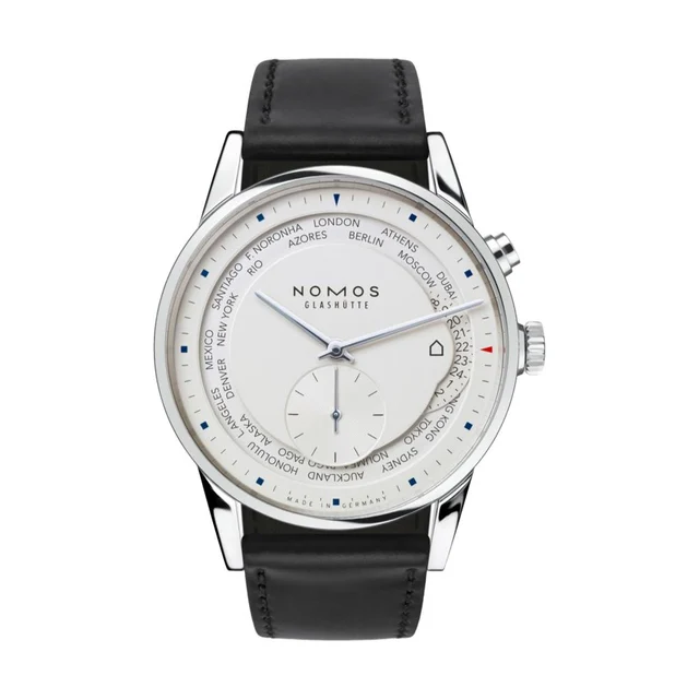 NOMOS Glashütte Zürich World Time White 805 kol saati