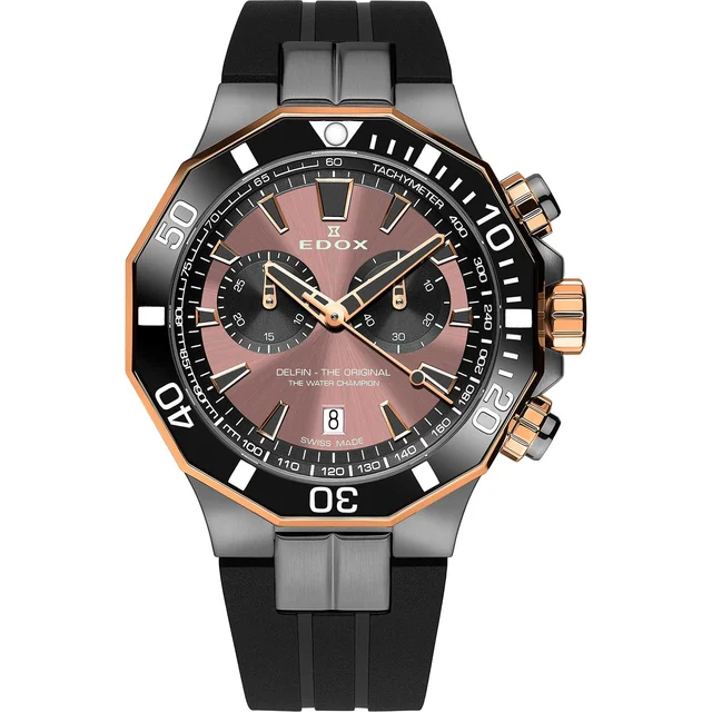 EDOX Delfin 10112357GRNCABRNR kol saati