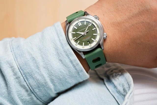 Astor+Banks Sea Ranger M2 Army Green on Strap kol saati