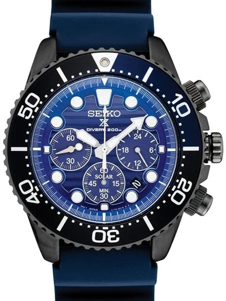 Seiko Special Edition, Save the Ocean Prospex Solar Quartz Chronograph #SSC701 kol saati