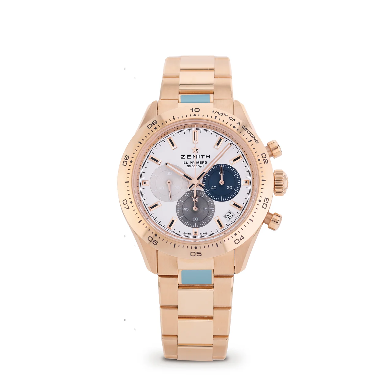 Zenith ZENITH, REF. 18.3101.3600/69.M3100, CHRONOMASTER SPORT, 18K PINK GOLD 41 mm kol saati