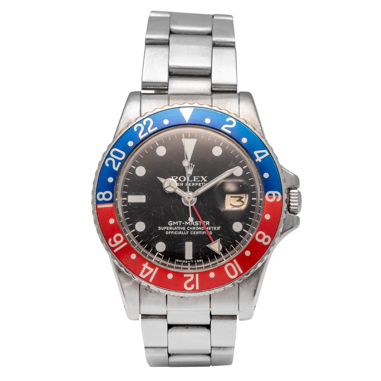 Rolex Vintage 1967 GMT-Master 1675 'Pepsi' 38 mm kol saati