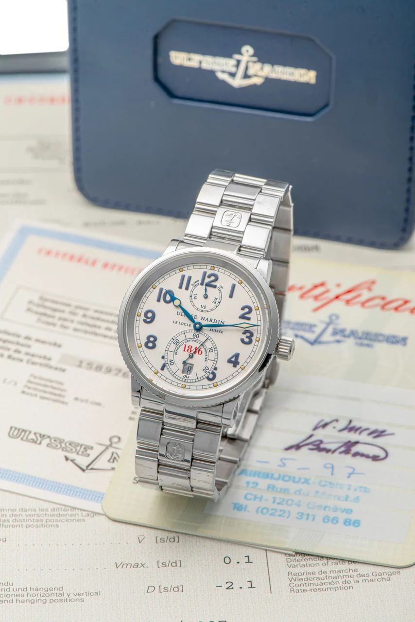 Ulysse Nardin ULYSSE NARDIN, REF. 263-22, MARINE 1846, STEEL kol saati