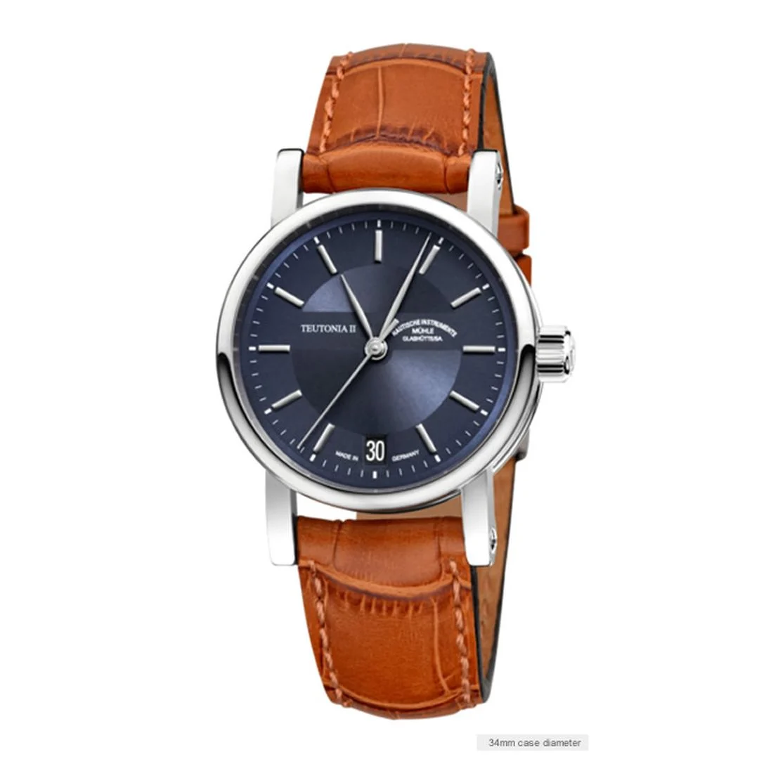 Muhle Glashutte MGCTEUT230-22-LB 34 mm kol saati