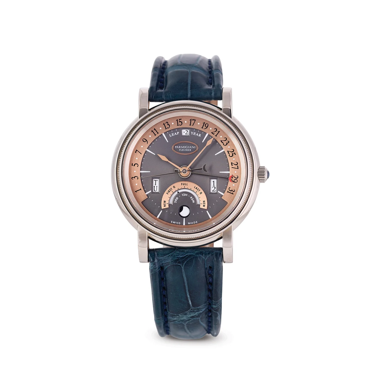 Parmigiani PARMIGIANI, REF. PFH427-120020, TORIC PERPETUAL CALENDAR, 18K WHITE GOLD kol saati