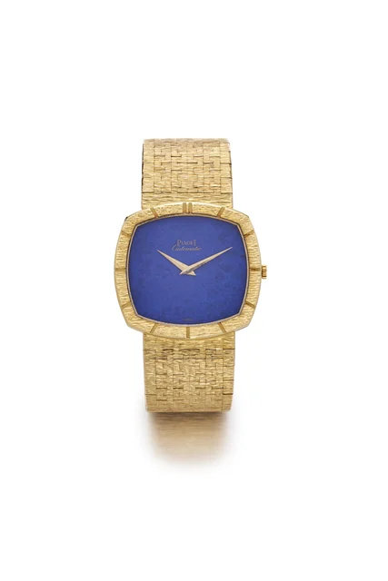 Piaget PIAGET REF 12421 A 6 YELLOW GOLD AND LAPIS LAZULI. AUTOMATIC kol saati