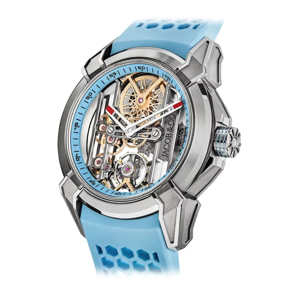 Jacob & Co. Jacob & Co. Epic X Skeleton Light Blue EX110.20.AA.AJ.A kol saati