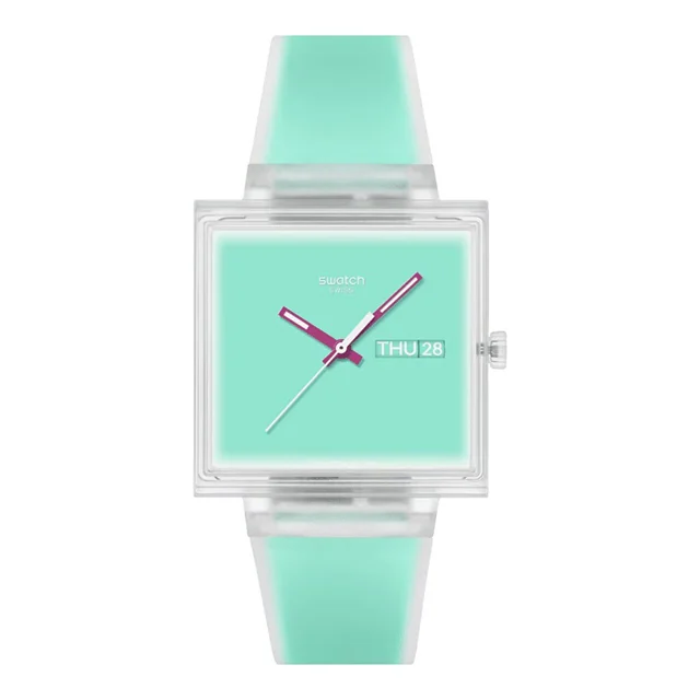 Swatch What If...see Thru Mint? SO38K702 kol saati