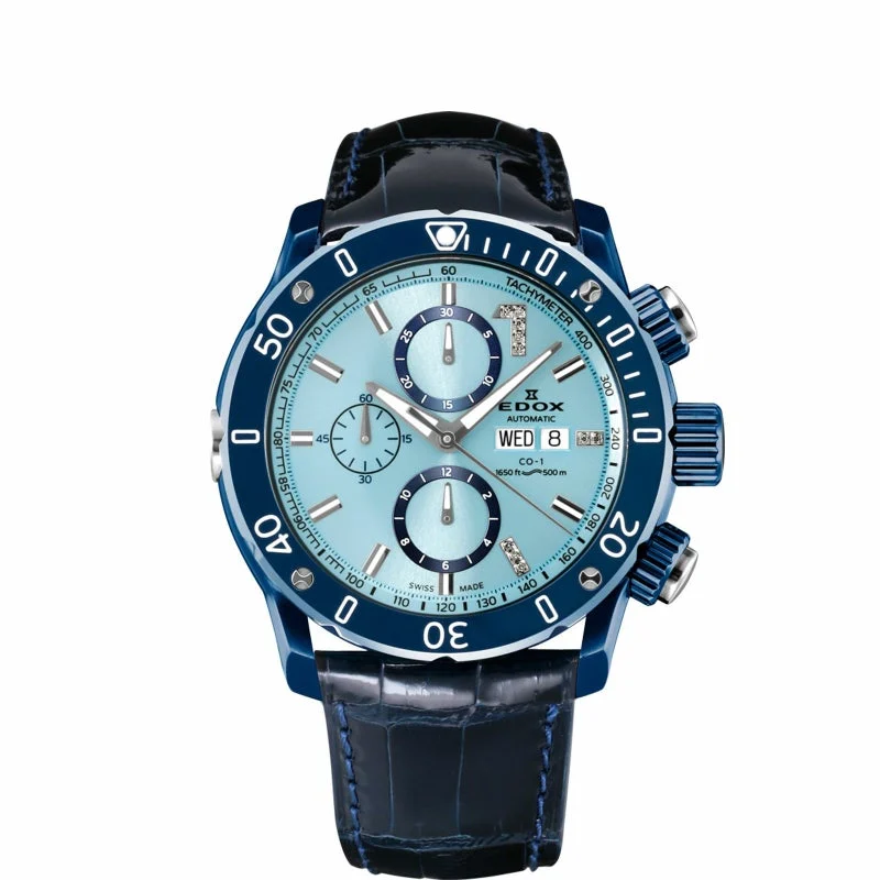EDOX 01122-357BU8-BUIN8 45 mm kol saati